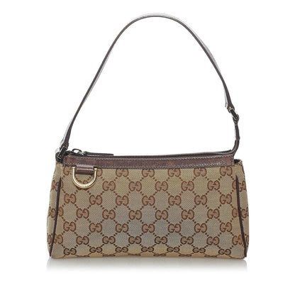 Gucci GG Abbey D-Ring Canvas Baguette (SHG-29572)