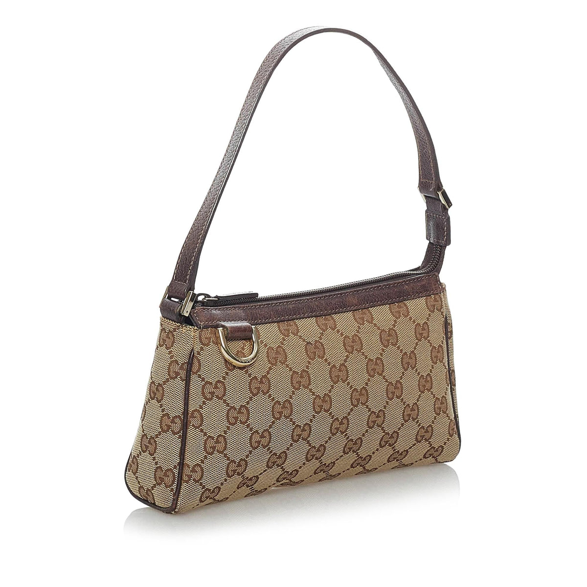 Gucci GG Abbey D-Ring Canvas Baguette (SHG-29572)
