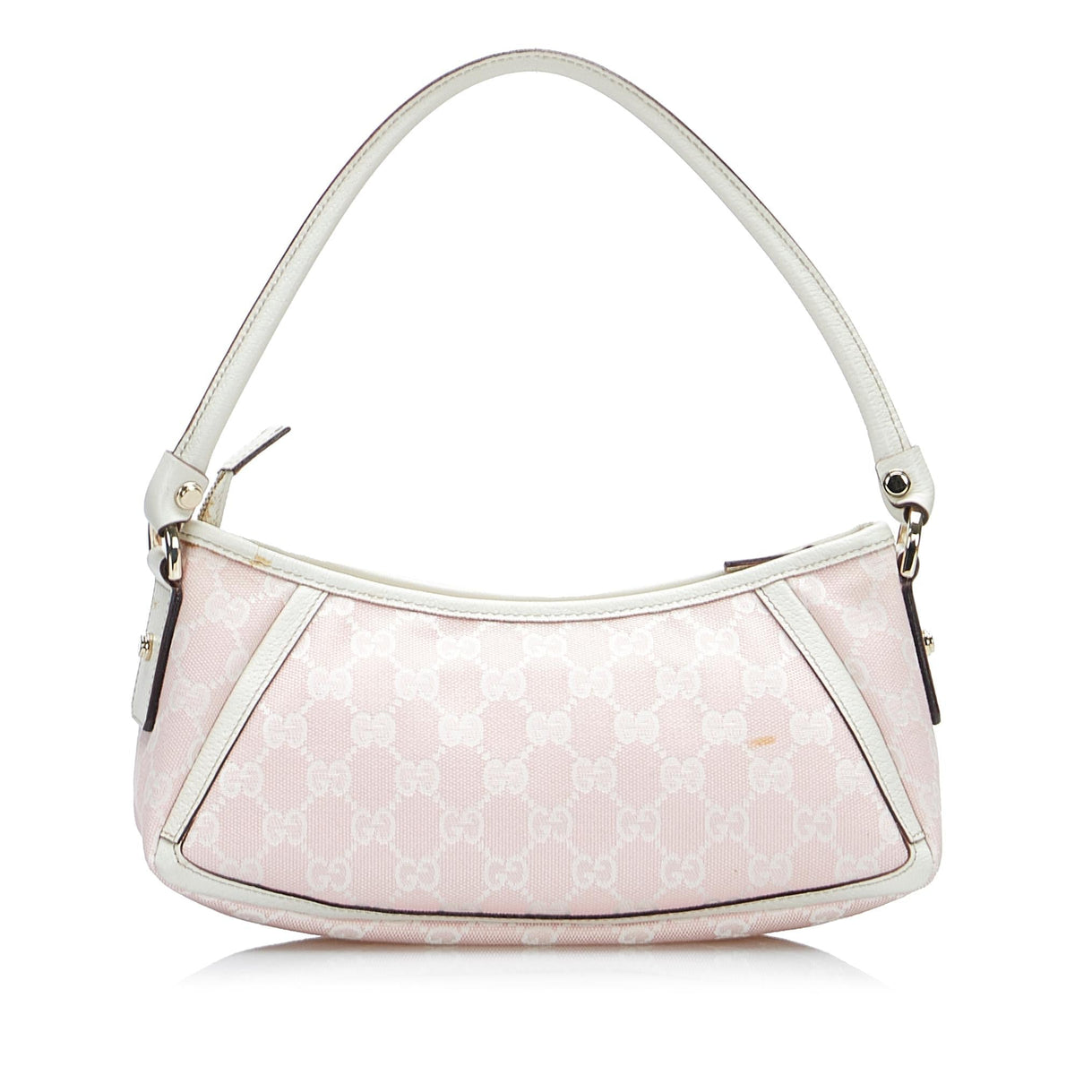 Gucci GG Canvas Abbey D-Ring Baguette (SHG-O6AhCn)