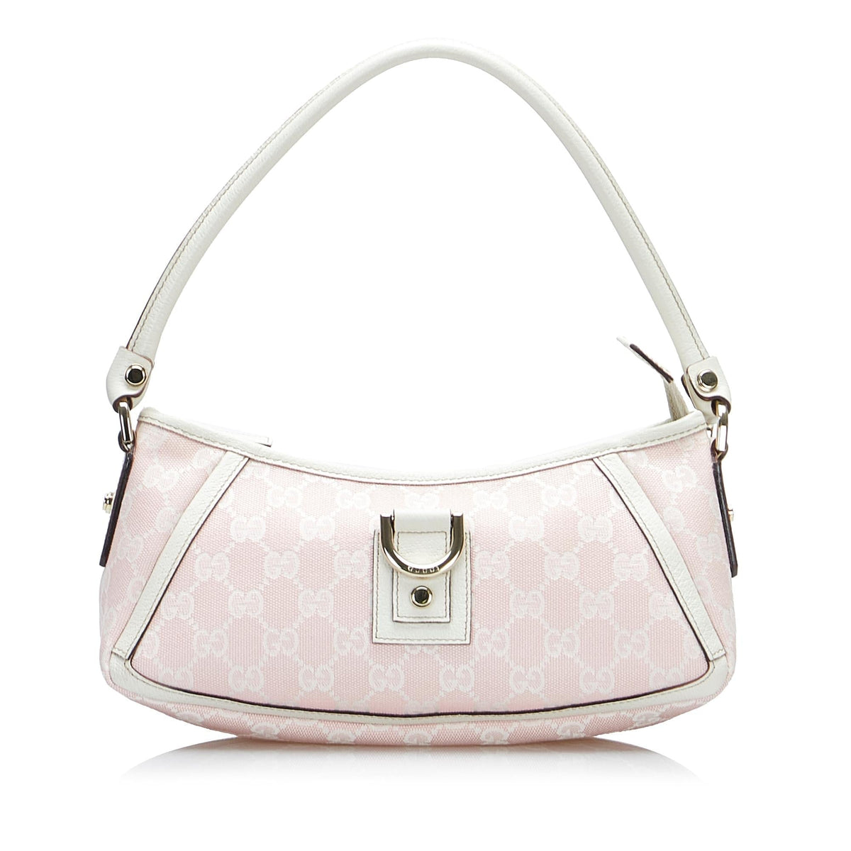 Gucci GG Canvas Abbey D-Ring Baguette (SHG-O6AhCn)
