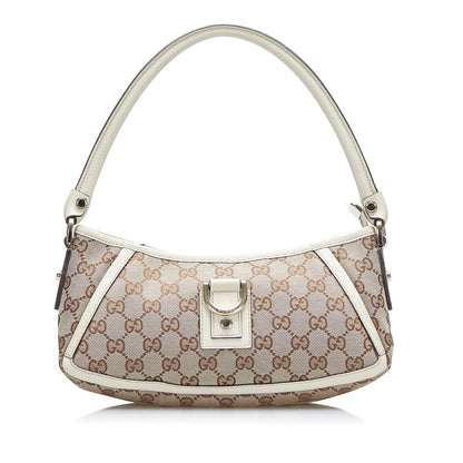 Gucci GG Canvas Abbey D-Ring Baguette (SHG-gsWroX)