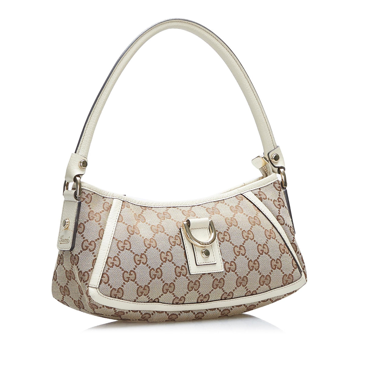 Gucci GG Canvas Abbey D-Ring Baguette (SHG-gsWroX)