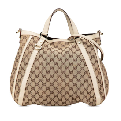 Gucci GG Canvas Abbey D Ring Convertible Satchel