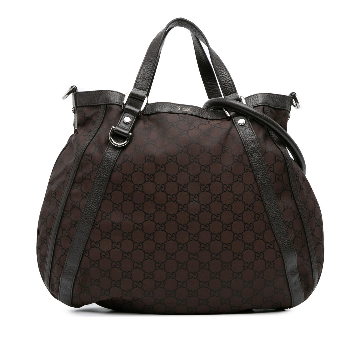Gucci GG Canvas Abbey D Ring Convertible Satchel