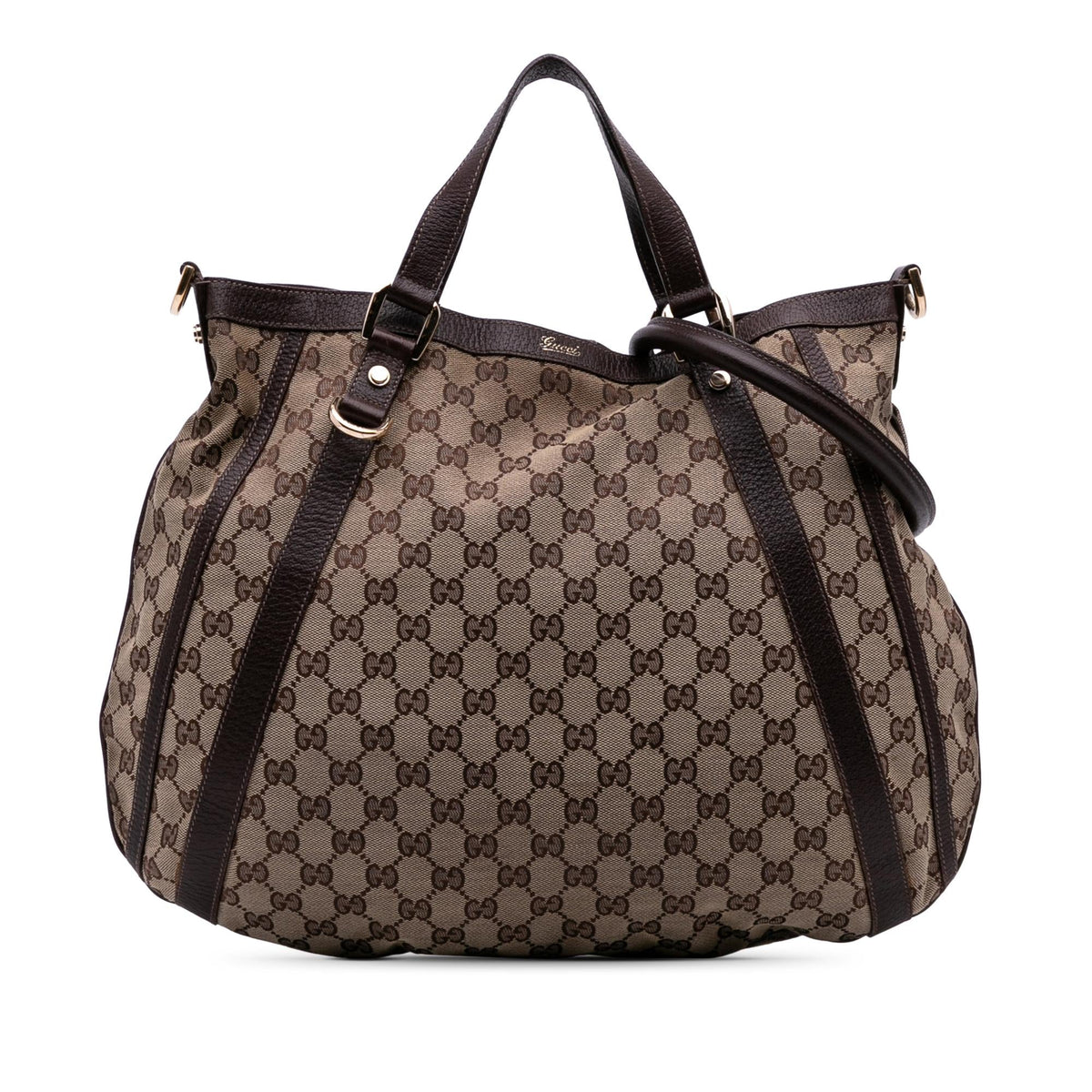 Gucci GG Canvas Abbey D Ring Convertible Satchel