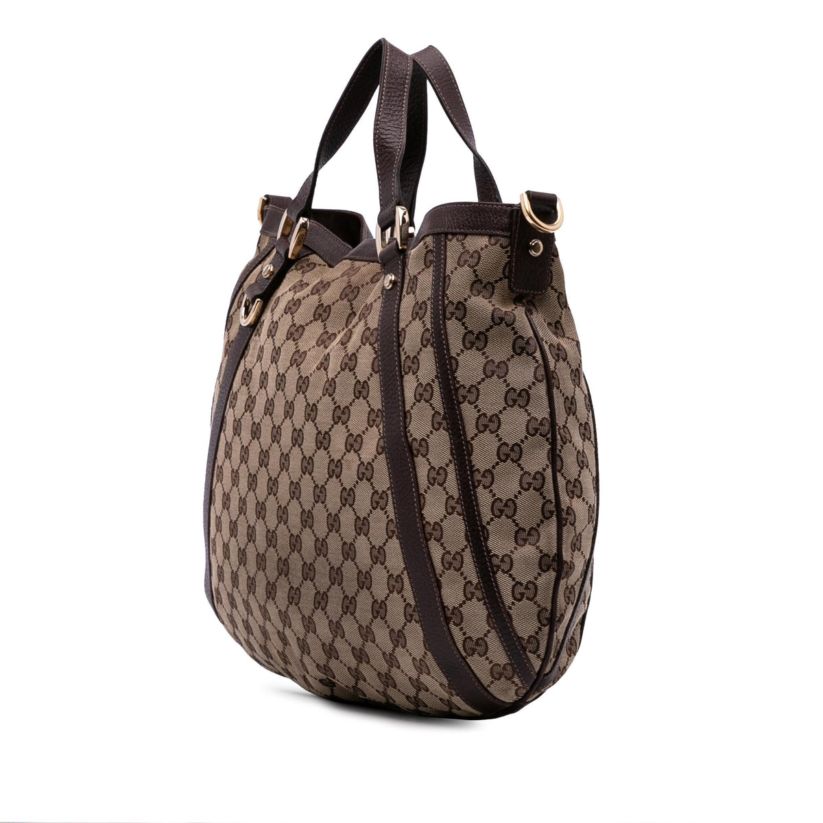 Gucci GG Canvas Abbey D Ring Convertible Satchel