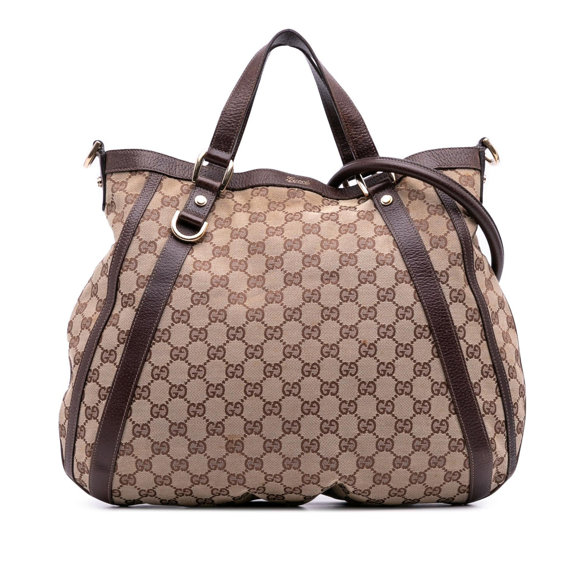 Gucci GG Canvas Abbey D Ring Convertible Satchel