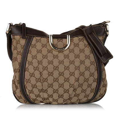 Gucci GG Canvas Abbey D-Ring Crossbody Bag (SHG-31276)