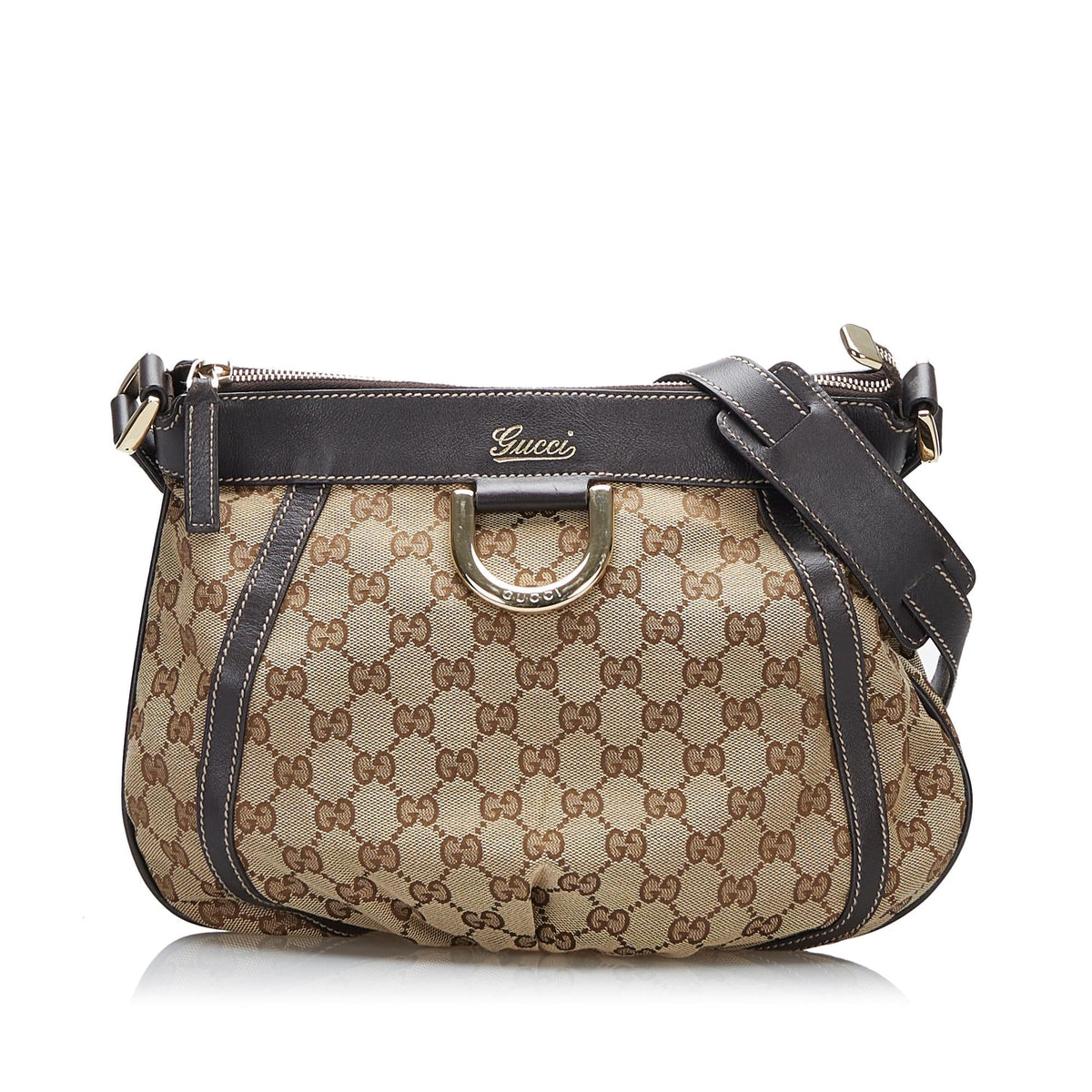 Gucci GG Canvas Abbey D Ring Crossbody Bag (SHG-tOPIPa)