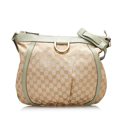 Gucci GG Canvas Abbey D-Ring Crossbody Bag (SHG-68SCNu)