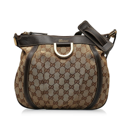 Gucci GG Canvas Abbey D-Ring Crossbody Bag (SHG-ThMn65)