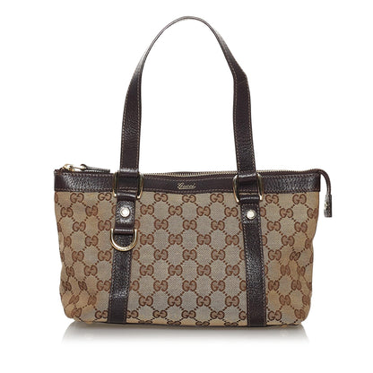 Gucci GG Canvas Abbey D-Ring Handbag (SHG-29791)