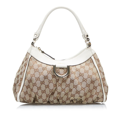 Gucci GG Canvas Abbey D-Ring Handbag (SHG-T3VHl9)