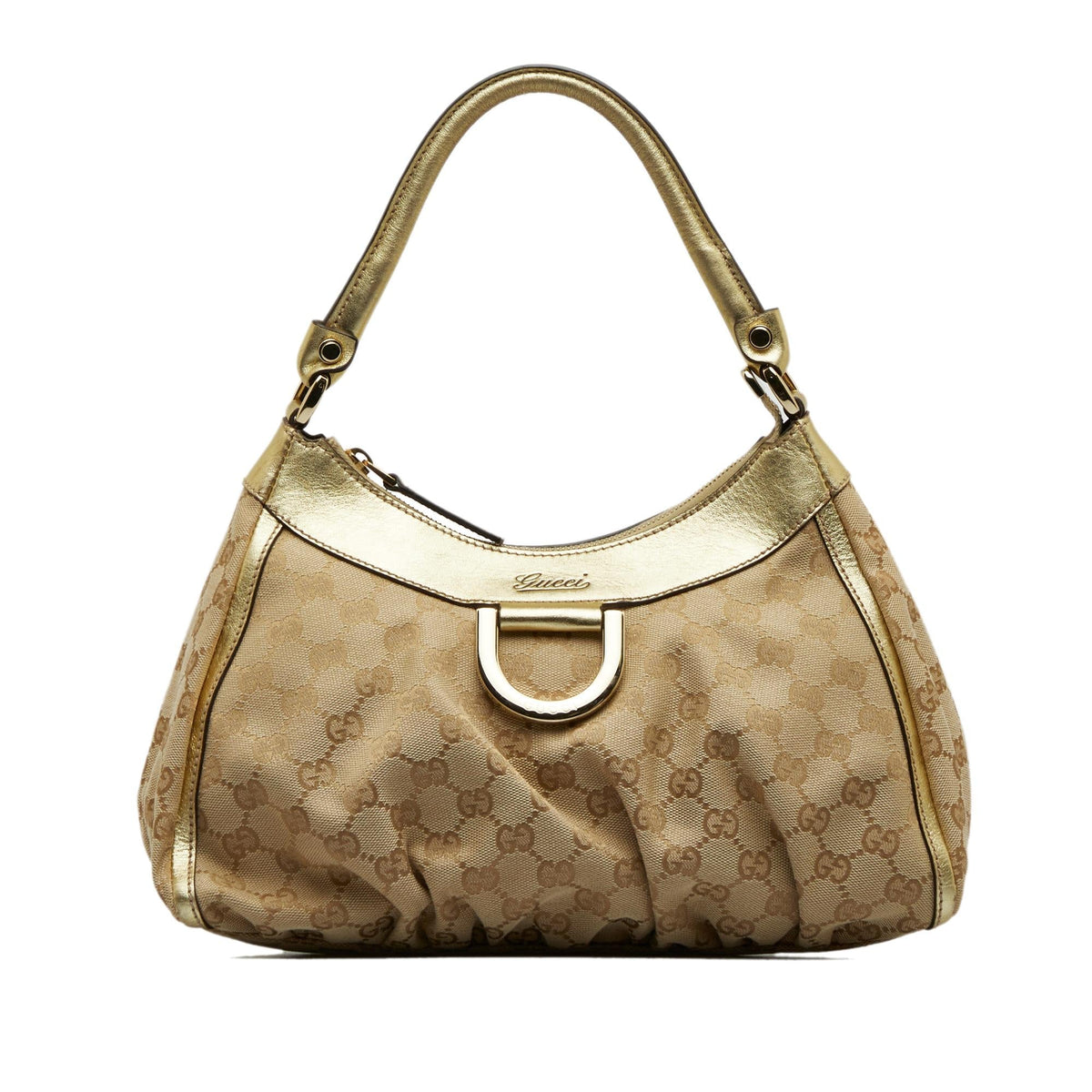 Gucci GG Canvas Abbey D-Ring Handbag (SHG-O1onHa)