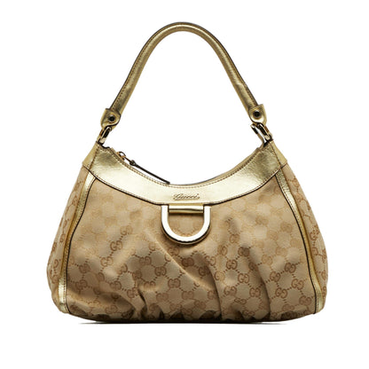 Gucci GG Canvas Abbey D-Ring Handbag (SHG-O1onHa)