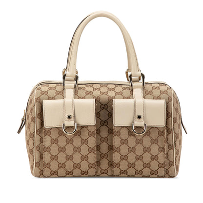 Gucci GG Canvas Abbey Pocket Boston (SHG-RNdAnr)