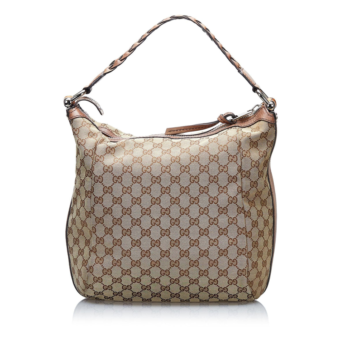 Gucci GG Canvas Bamboo Bar Hobo (SHG-oJqkMt)