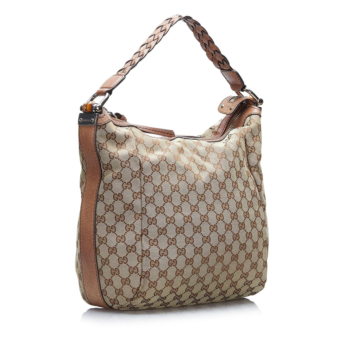 Gucci GG Canvas Bamboo Bar Hobo (SHG-oJqkMt)