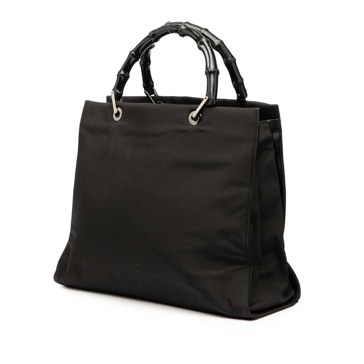Gucci GG Canvas Bamboo Handbag