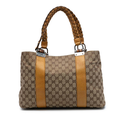 Gucci GG Canvas Bamboo Libeccio Tote