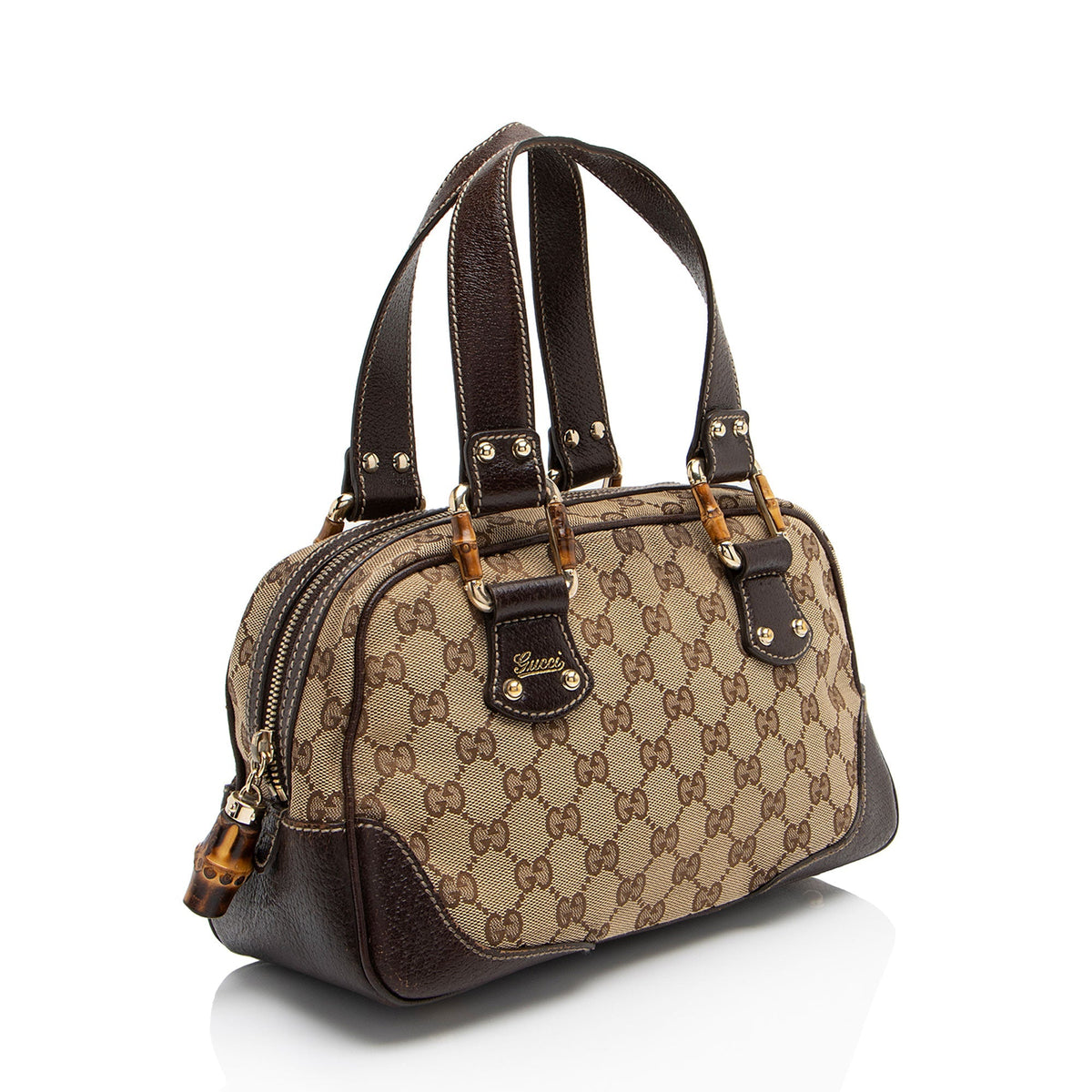 Gucci GG Canvas Bamboo Mini Satchel