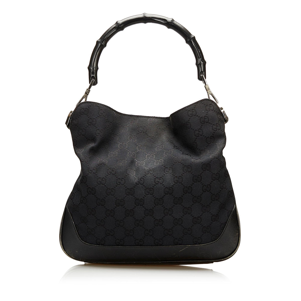 Gucci GG Canvas Bamboo Satchel (SHG-35630)