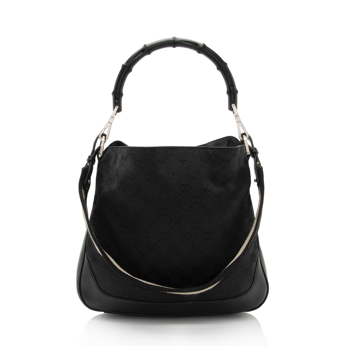 Gucci GG Canvas Bamboo Top Handle (SHF-TMDZ2h)