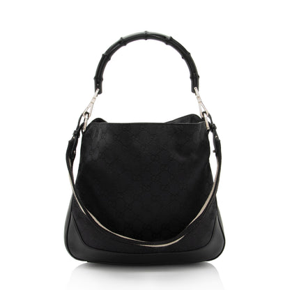 Gucci GG Canvas Bamboo Top Handle (SHF-TMDZ2h)