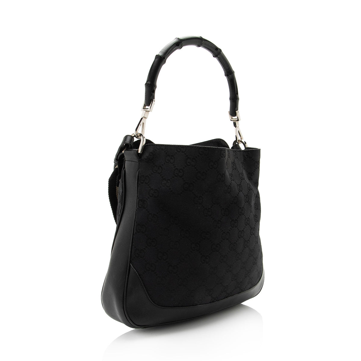 Gucci GG Canvas Bamboo Top Handle (SHF-TMDZ2h)