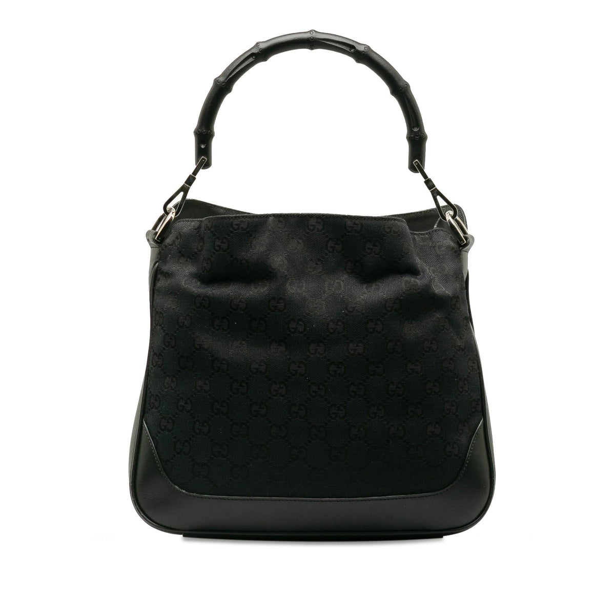 Gucci GG Canvas Bamboo Web Satchel (SHG-pA9yyO)