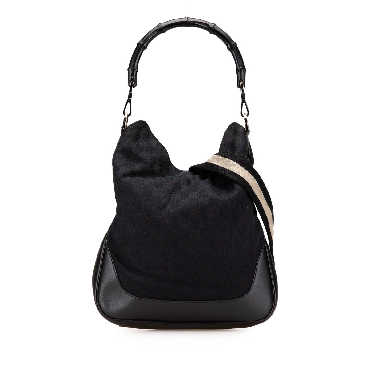 Gucci GG Canvas Bamboo Web Satchel