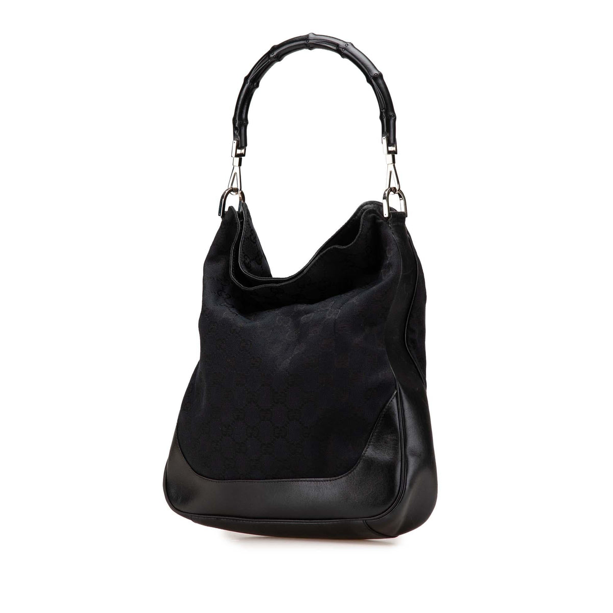 Gucci GG Canvas Bamboo Web Satchel