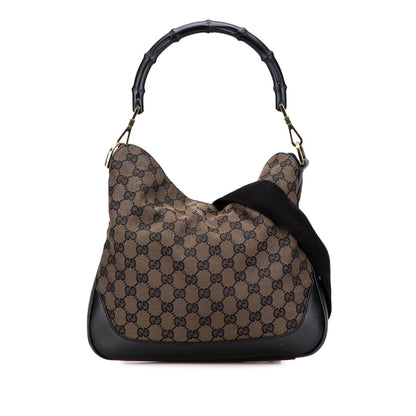 Gucci GG Canvas Bamboo Web Satchel