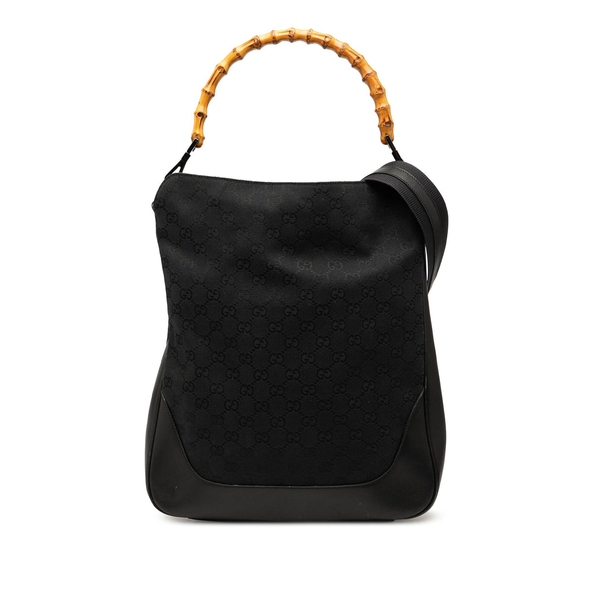 Gucci GG Canvas Bamboo Web Satchel