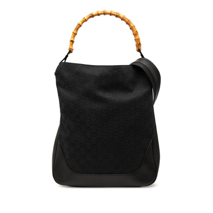 Gucci GG Canvas Bamboo Web Satchel