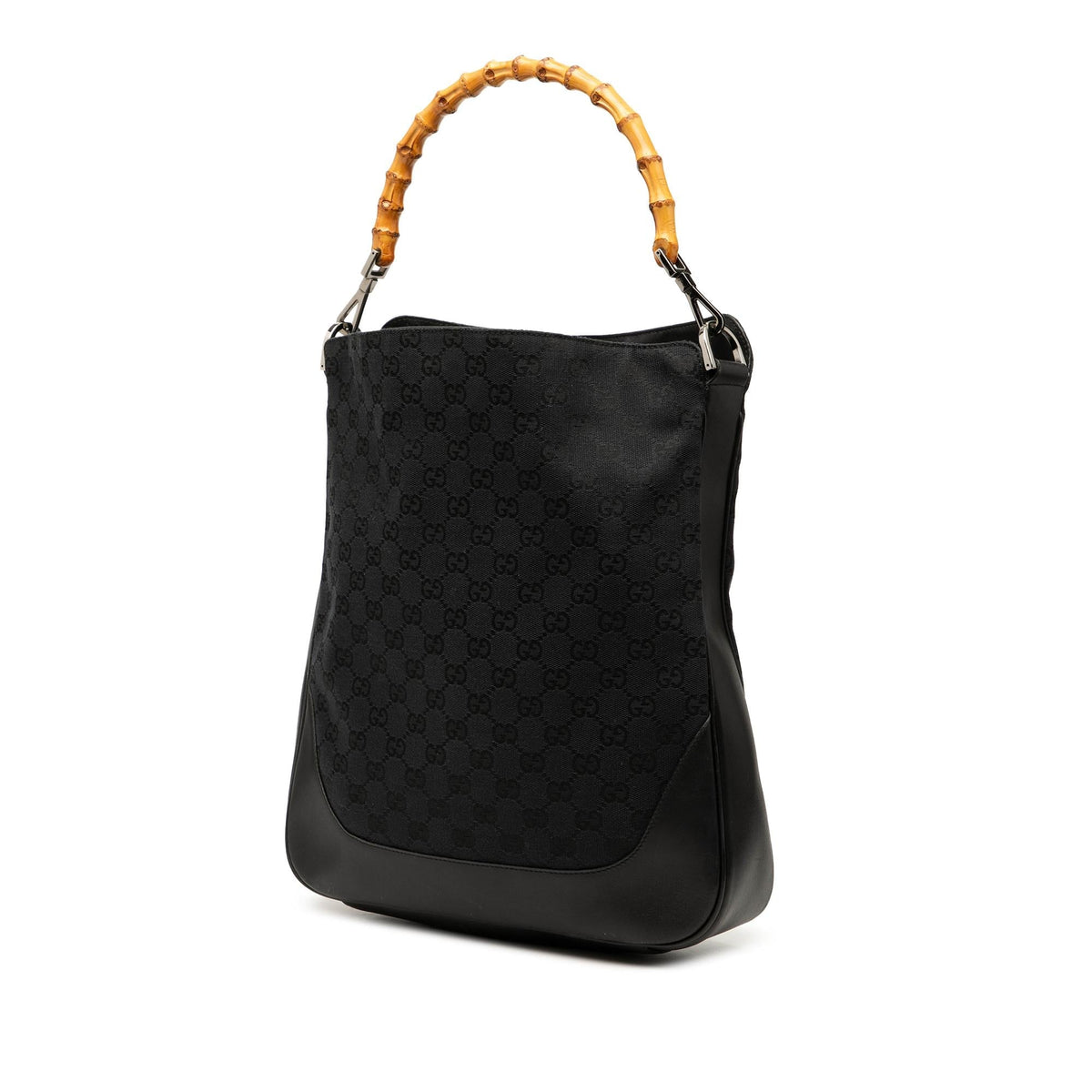 Gucci GG Canvas Bamboo Web Satchel