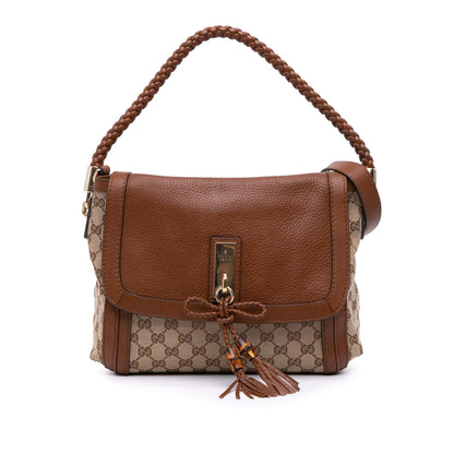 Gucci GG Canvas Bella Flap Satchel