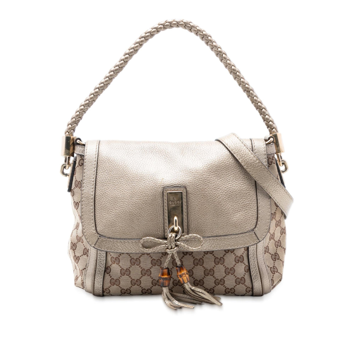 Gucci GG Canvas Bella Flap Satchel