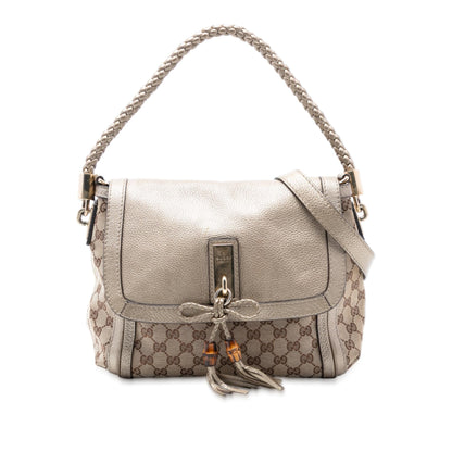 Gucci GG Canvas Bella Flap Satchel