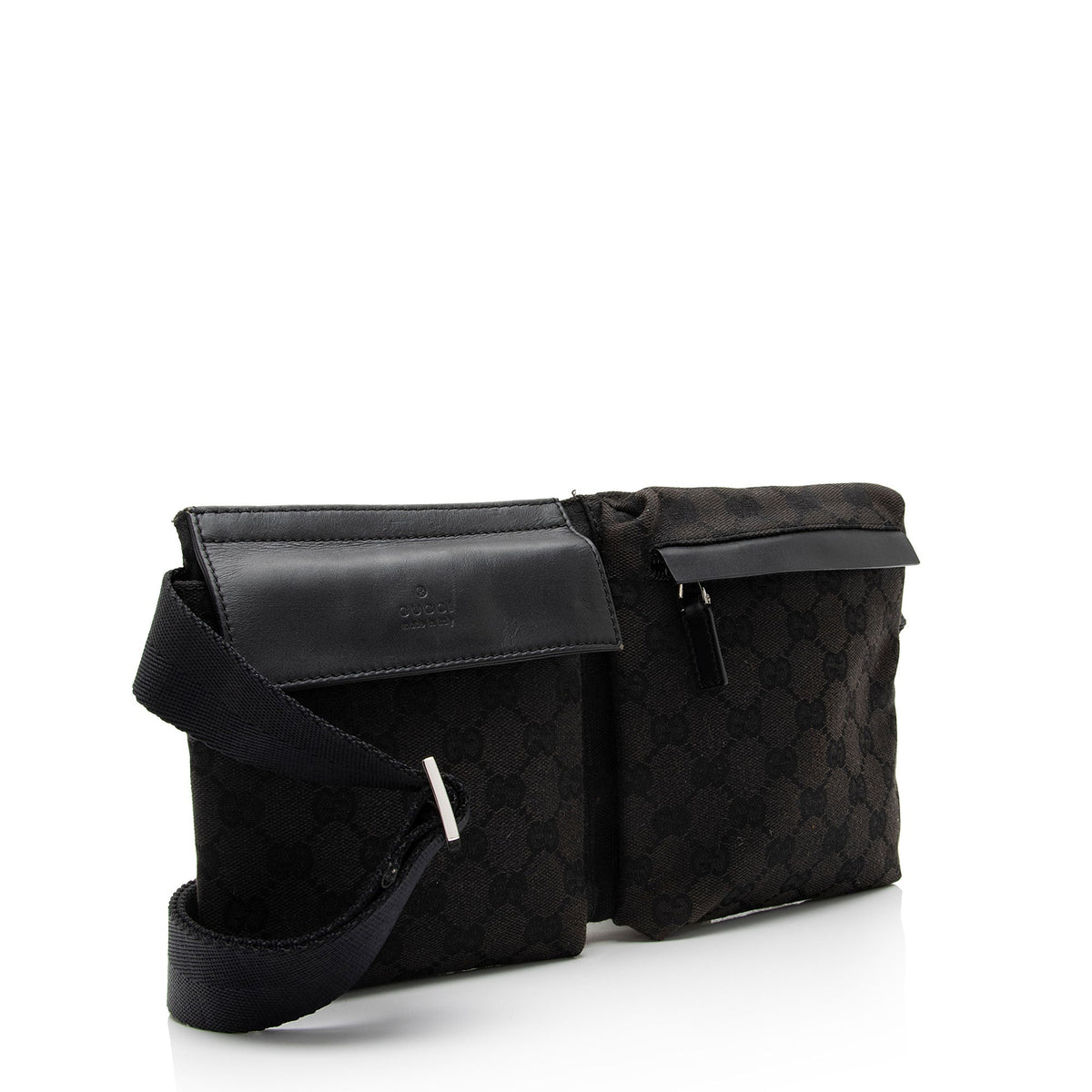 Gucci GG Canvas Double Pocket Belt Bag (SHF-4RHCaN)