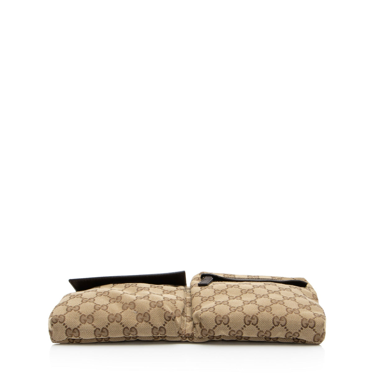 Gucci GG Canvas Double Pocket Belt Bag (SHF-AmXbhv)