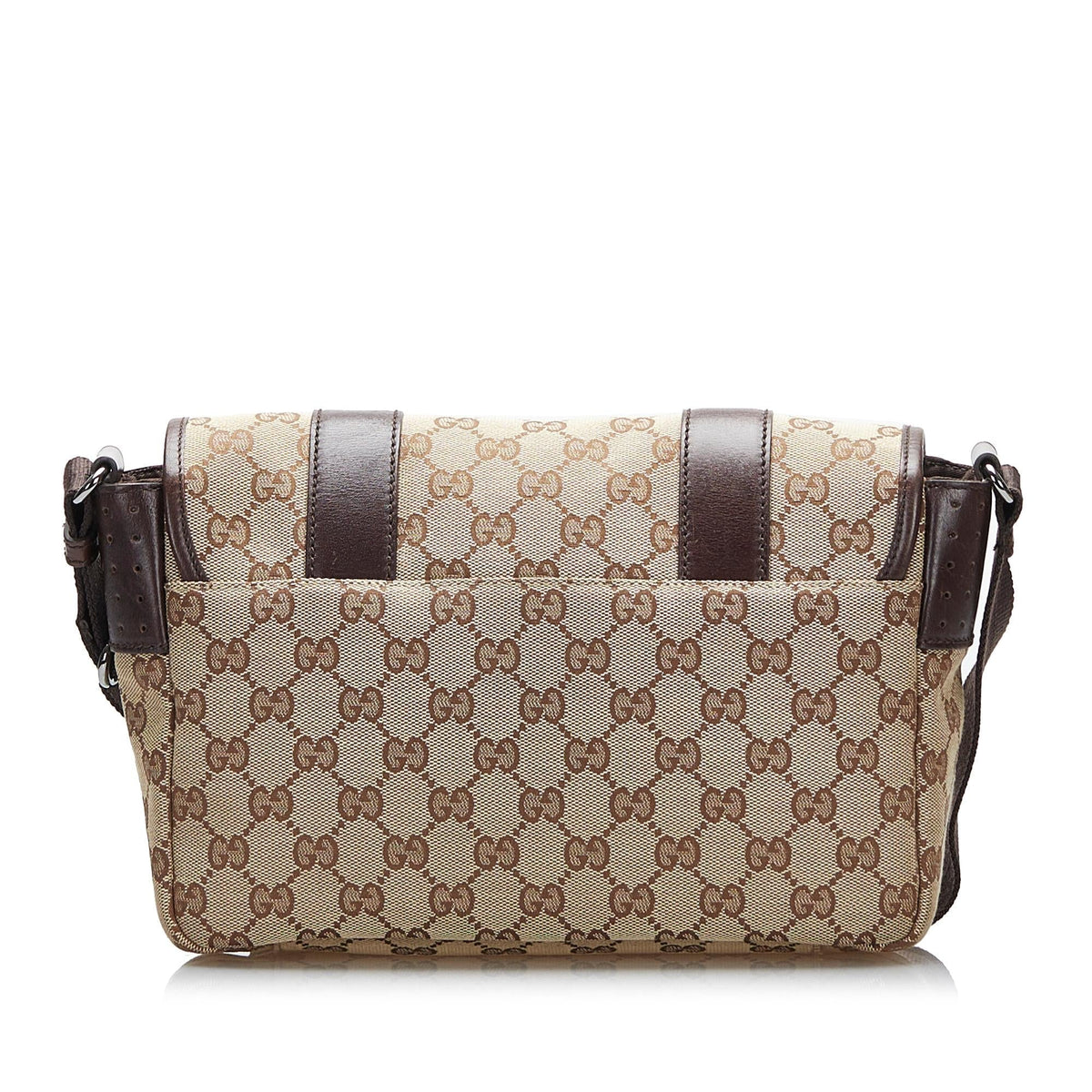 Gucci GG Canvas Belt Flap Messenger (SHG-gesAaY)