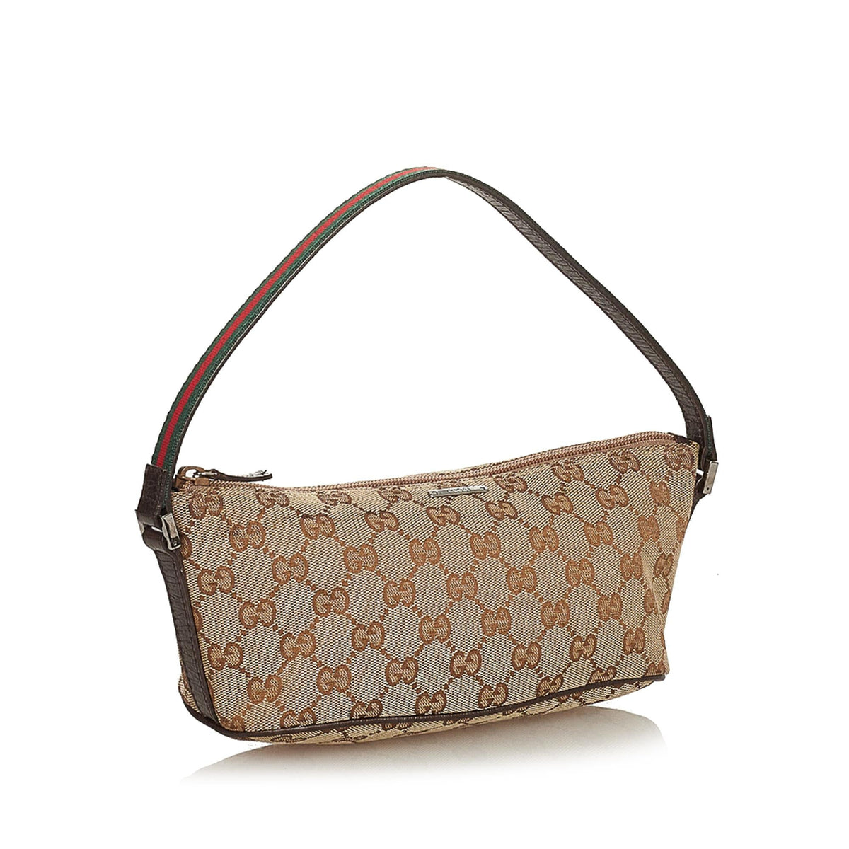 Gucci GG Canvas Boat Baguette (SHG-26182)
