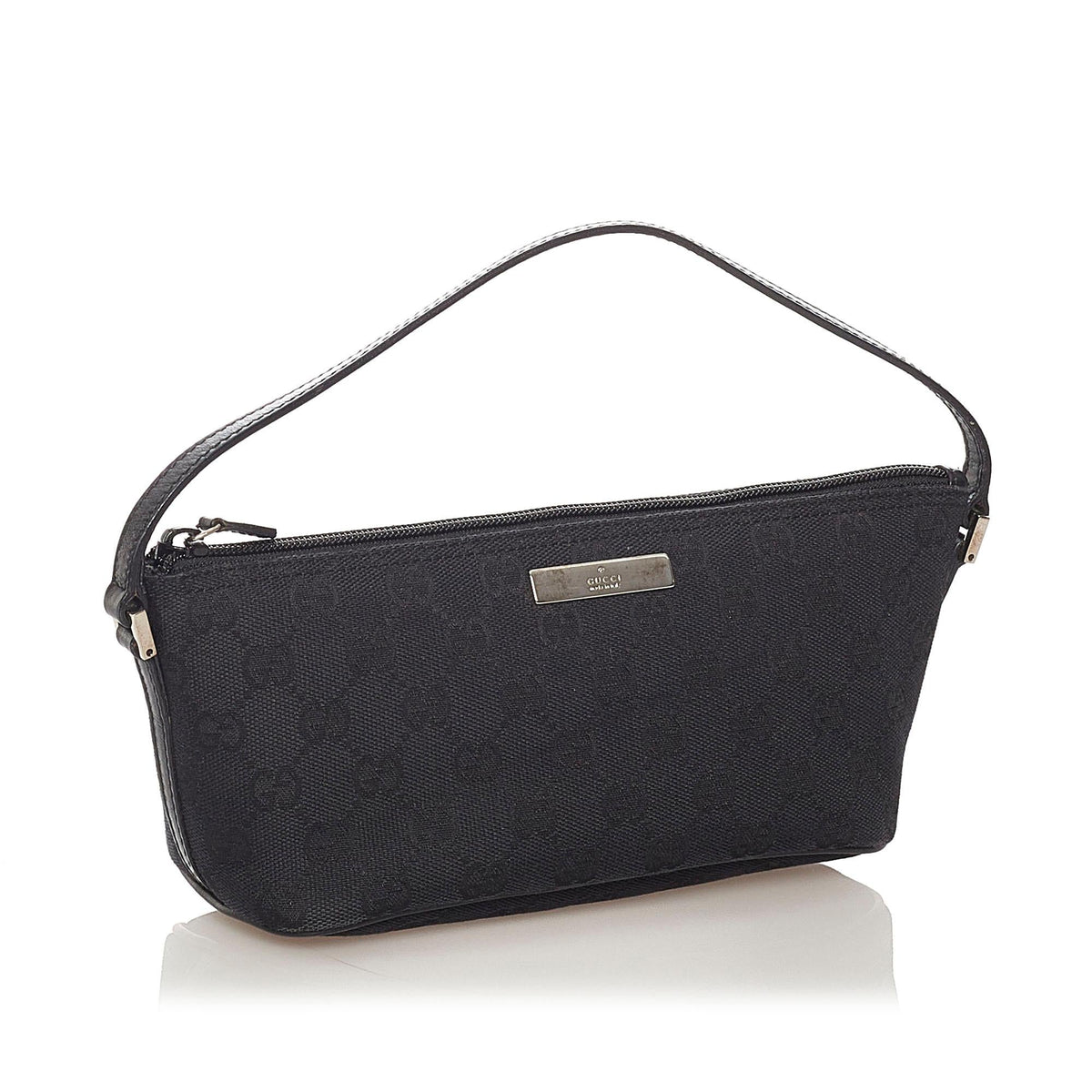 Gucci GG Canvas Boat Baguette (SHG-28064)