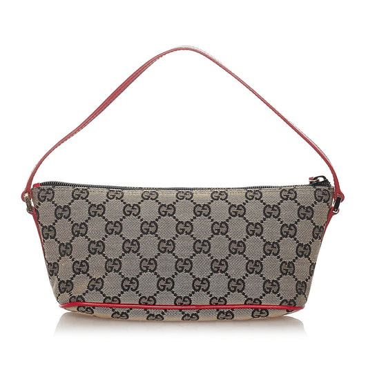 Gucci GG Canvas Boat Baguette (SHG-27764)