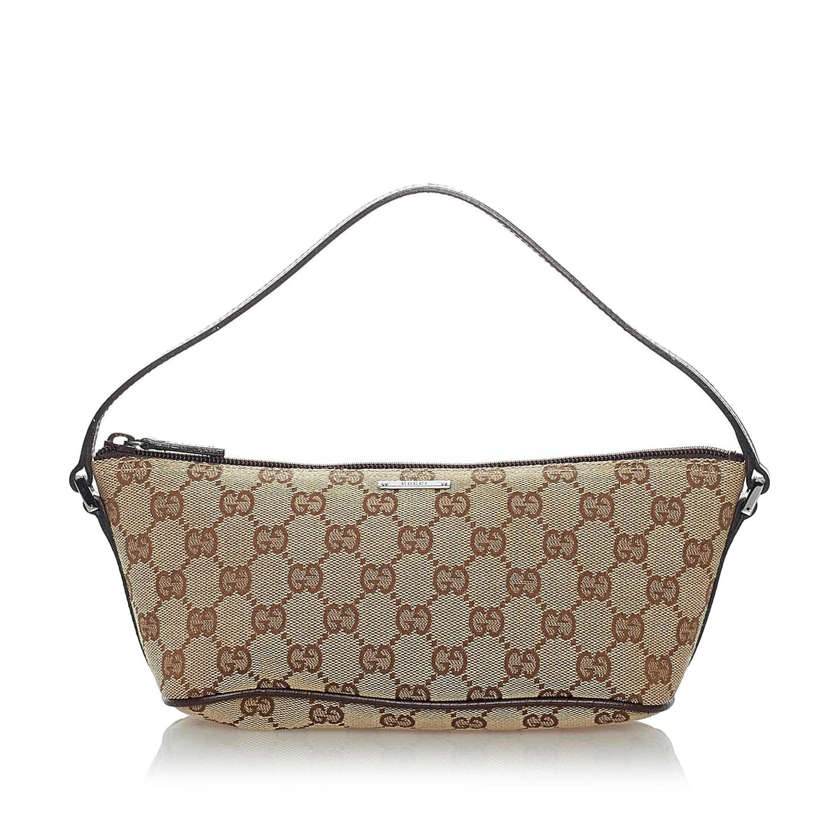 Gucci GG Canvas Boat Baguette (SHG-30775)