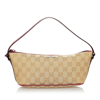 Gucci GG Canvas Boat Baguette (SHG-30849)