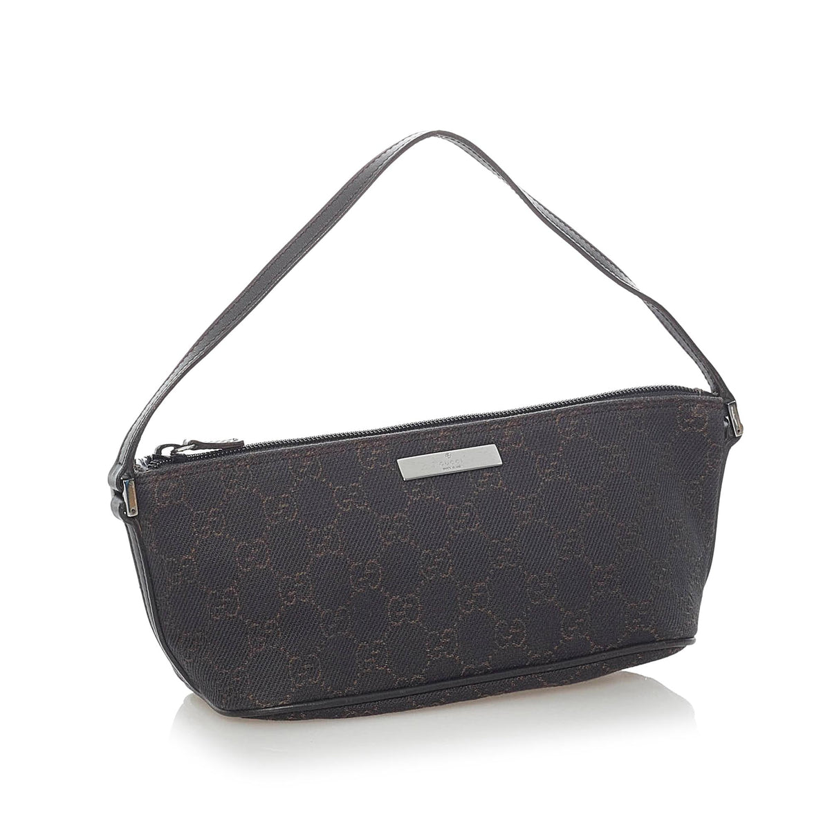 Gucci GG Canvas Boat Baguette (SHG-31611)