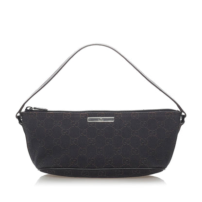 Gucci GG Canvas Boat Baguette (SHG-32079)