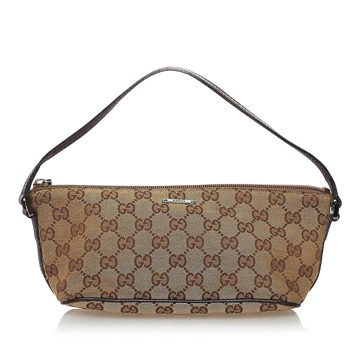Gucci GG Canvas Boat Baguette (SHG-32204)